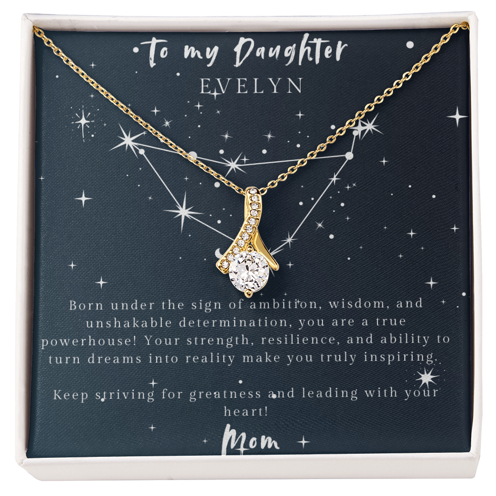 Capricorn Alluring Beauty Necklace – Motivational Gift for Daughter