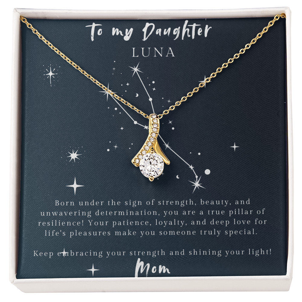 Taurus Alluring Beauty Necklace – Elegant Gift for Daughter