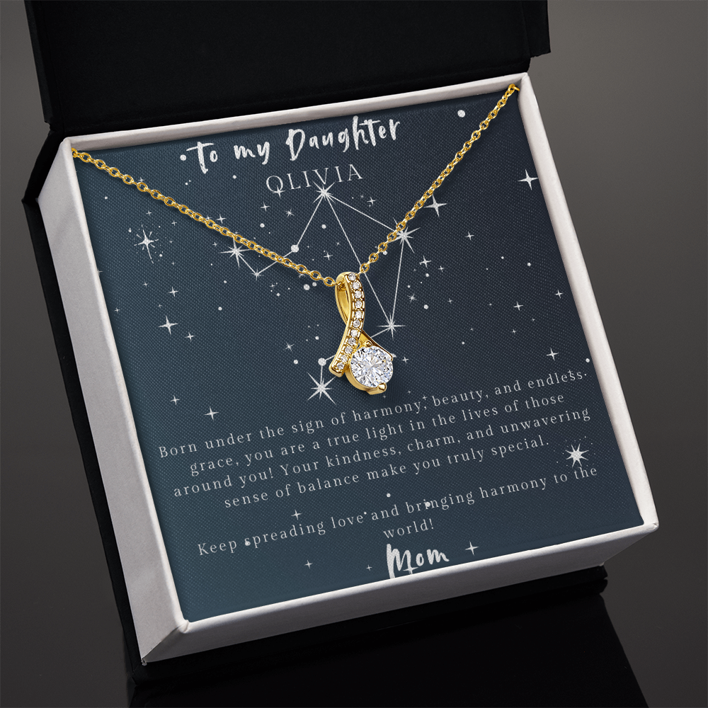 Libra Alluring Beauty Necklace – Elegant Gift for Daughter