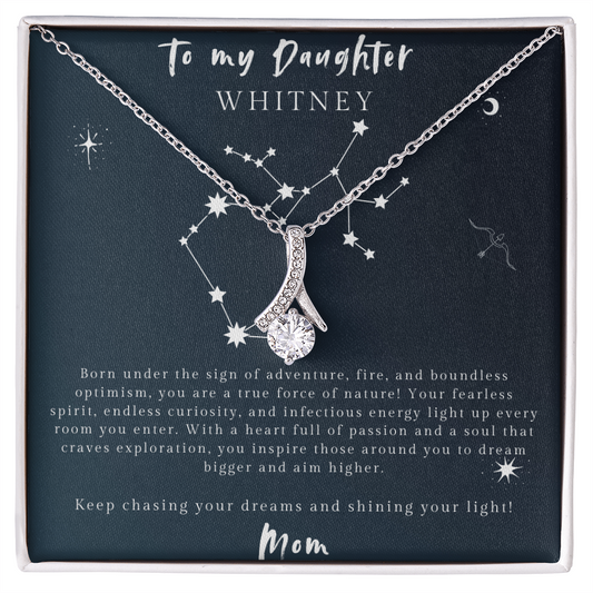 To My Daughter – Fearless Sagittarius Allure Necklace