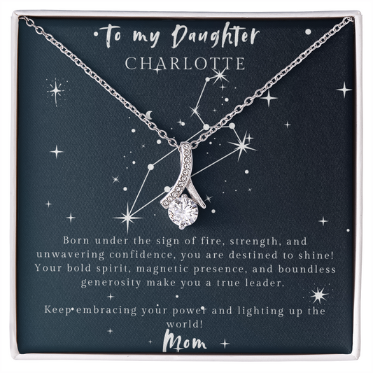 Leo Alluring Beauty Necklace – Dazzling Gift for Daughter