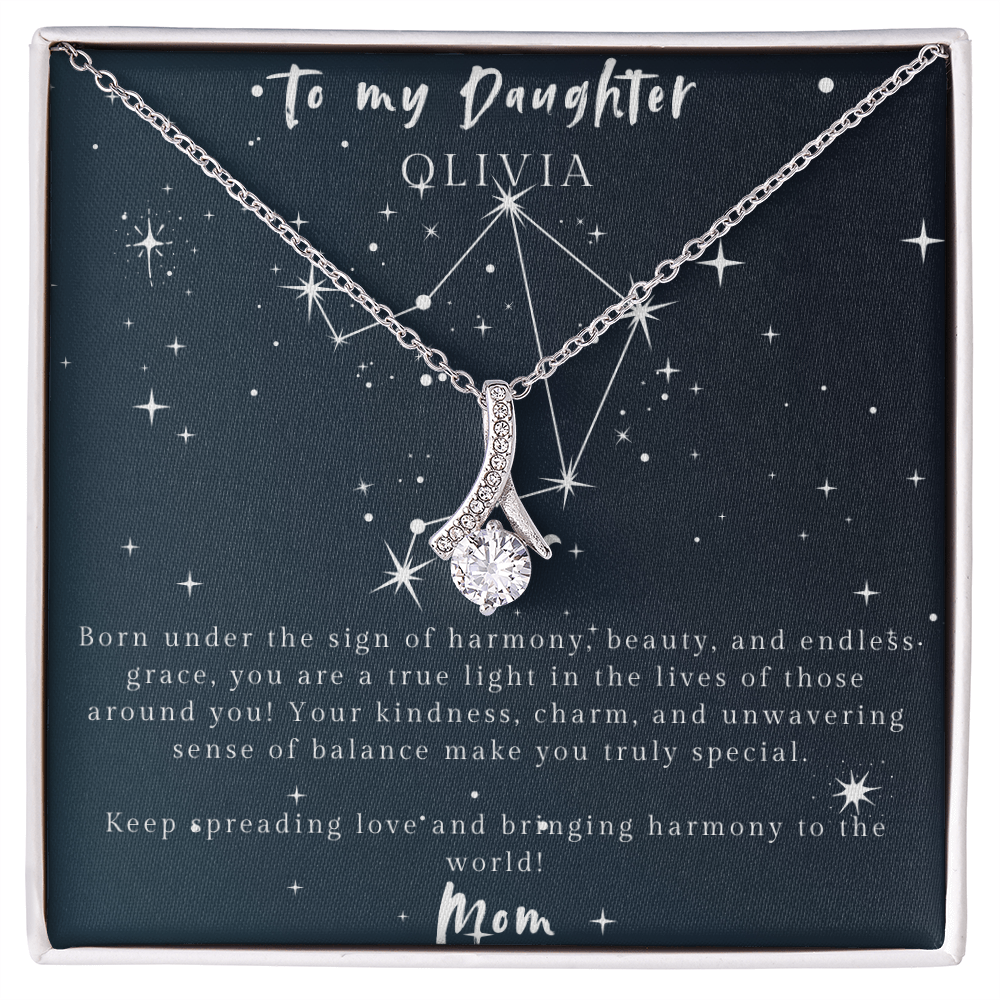 Libra Alluring Beauty Necklace – Elegant Gift for Daughter