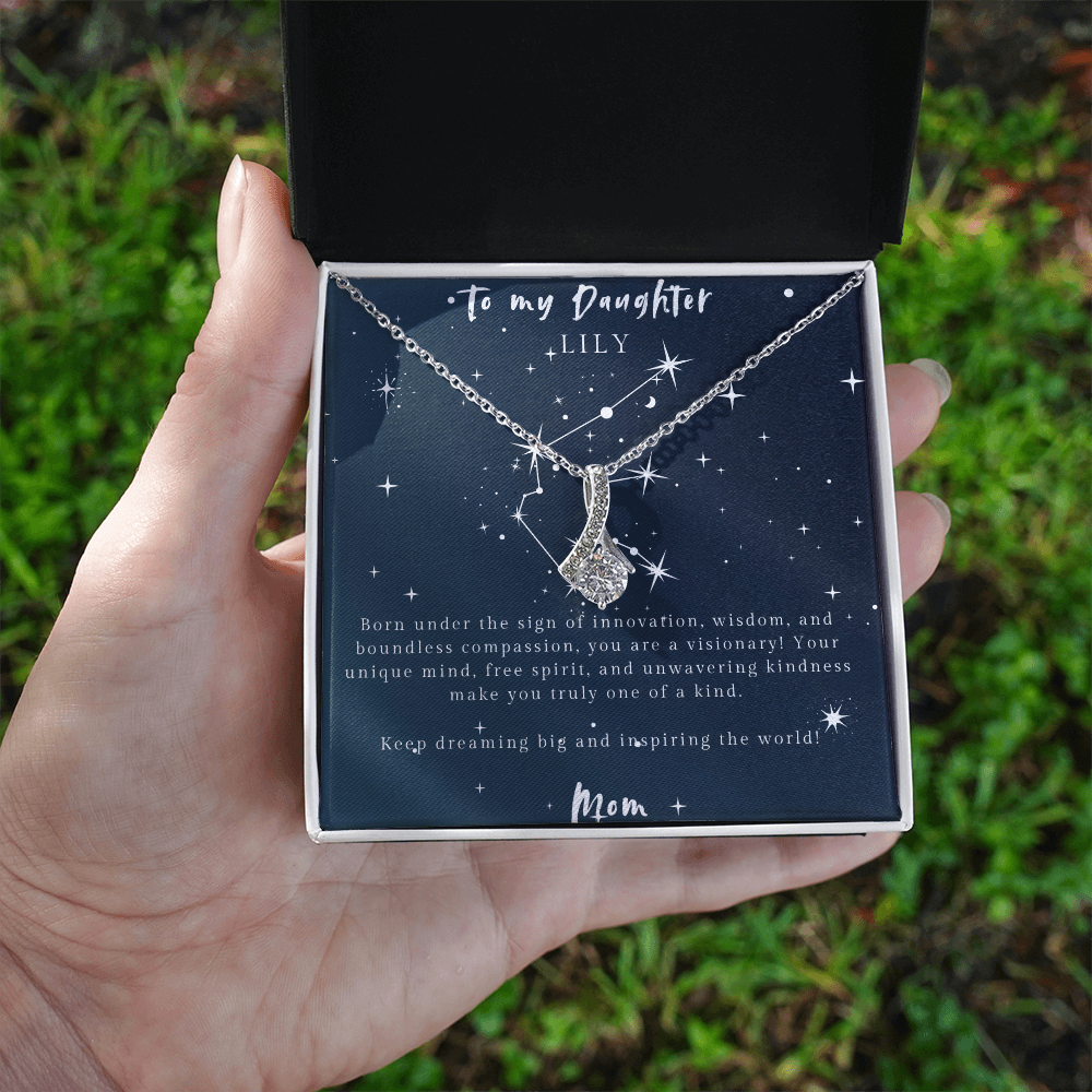 Aquarius Alluring Beauty Necklace – Unique Gift for Daughter