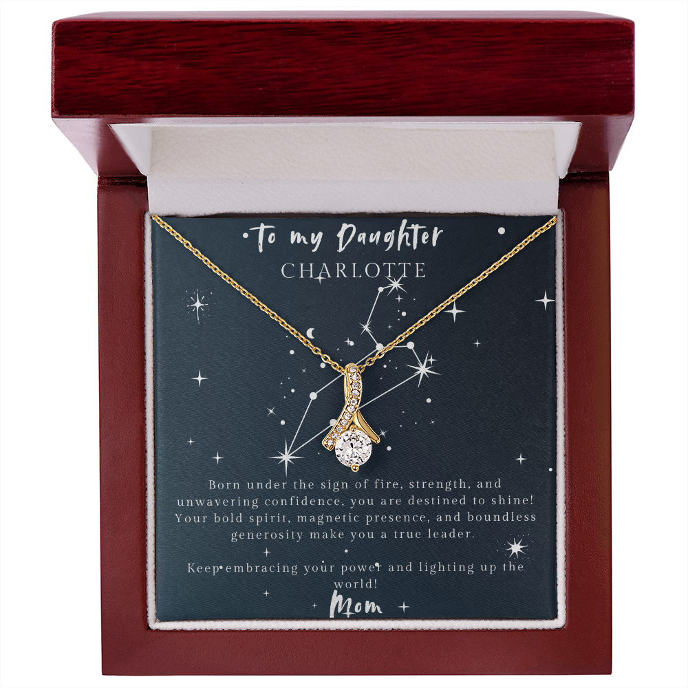 Leo Alluring Beauty Necklace – Dazzling Gift for Daughter