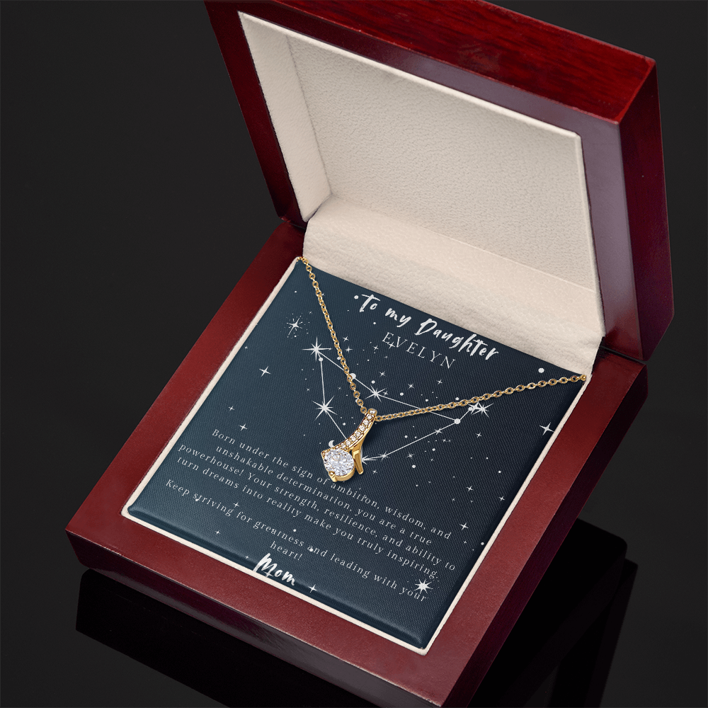 Capricorn Alluring Beauty Necklace – Motivational Gift for Daughter