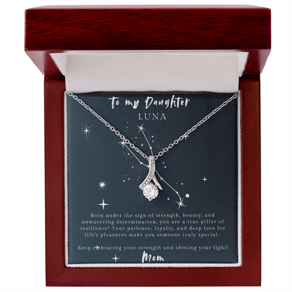 Taurus Alluring Beauty Necklace – Elegant Gift for Daughter