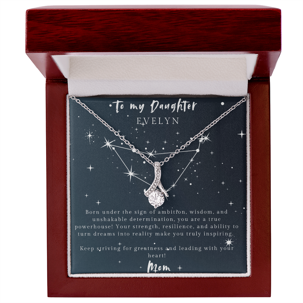 Capricorn Alluring Beauty Necklace – Motivational Gift for Daughter